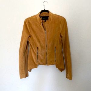 BCBG Max Azria Cropped Suede Jacket